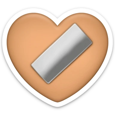 Heart bandage sticker