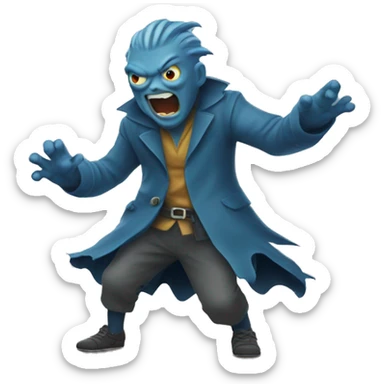 Monstruo viento sticker