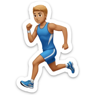 A person running for 30 minutes sticker
