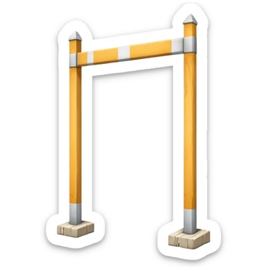 El poste de una portería sticker