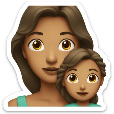 woman and child sticker