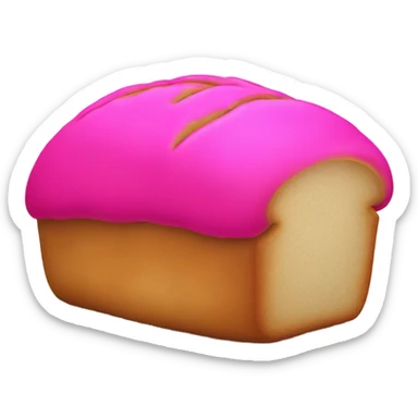 Hot Pink loaf of bread  sticker