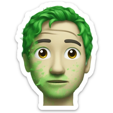 green splatter sticker