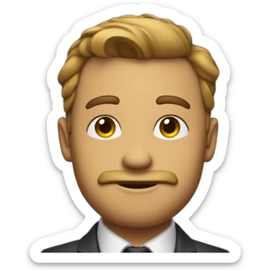 Gentlemen photo pose sticker