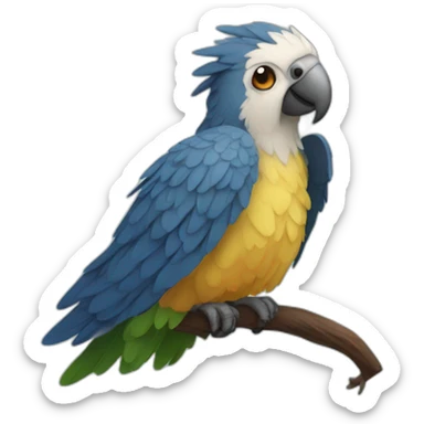 castiel parrot sticker