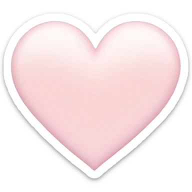 light pink pastel heart sticker