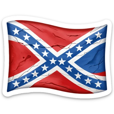 Rebel flag sticker