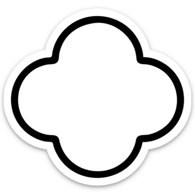 облако 4 выступами sticker