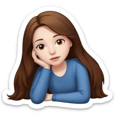 Girl Dead on the ground  sticker