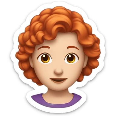 Une naine rousse sticker