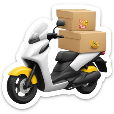 Tacos delivery moto  sticker