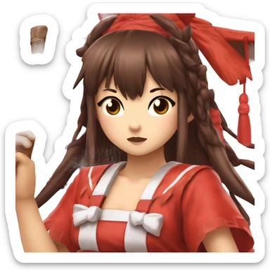 reimu hakurei sticker