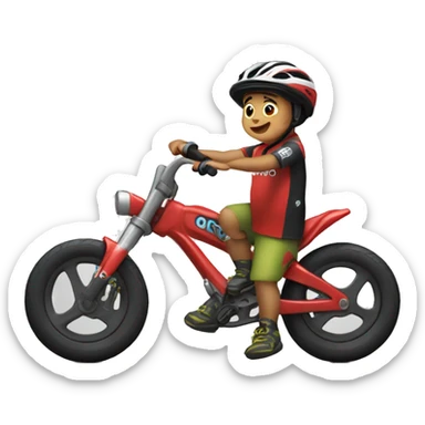 sebastian moreno ochoa 3 year old in bike sticker