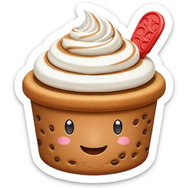 MAKE ME A LOTUS BISCOFF AND CREAM EMOJI FOR MARKETING ON INSTAGRAM PURPOUSE sticker
