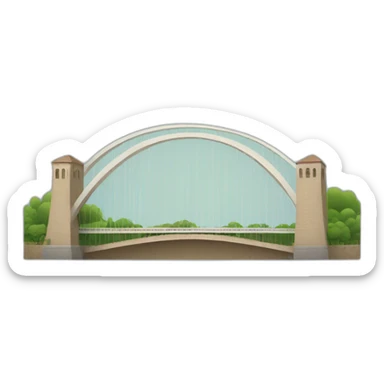 puente colgante sticker