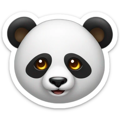 Panda with hearth in the eyses sticker