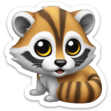 Ring tailed lemer sticker