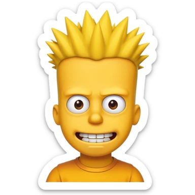 bart simpson sticker