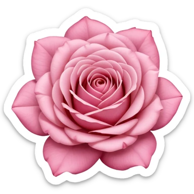 Polaroid photo of a pink rose  sticker