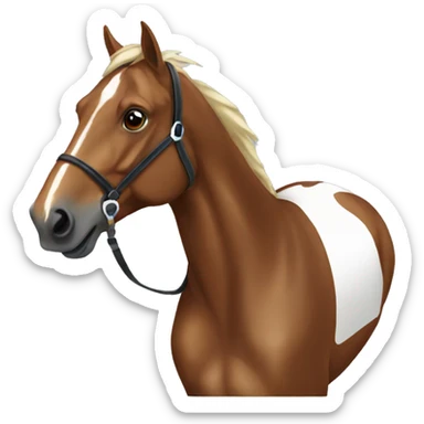 Racing horse  sticker