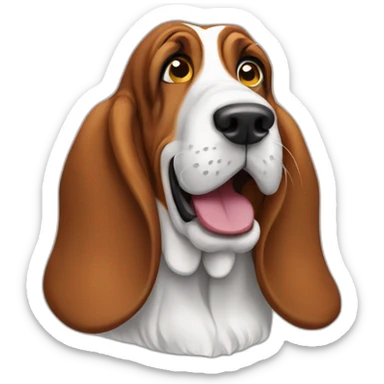 basset hound sticker