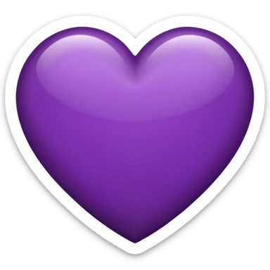 dark purple heart  sticker