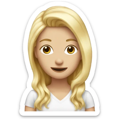 Blonde taking ozempic sticker