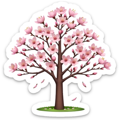 Cherry blossom tree aesthetic sticker