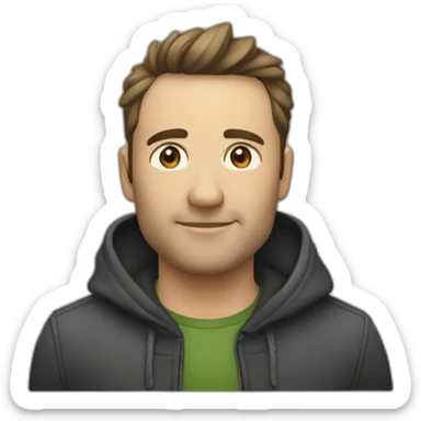 Чорний кіт у білому капелюсі,який показує о'кей sticker