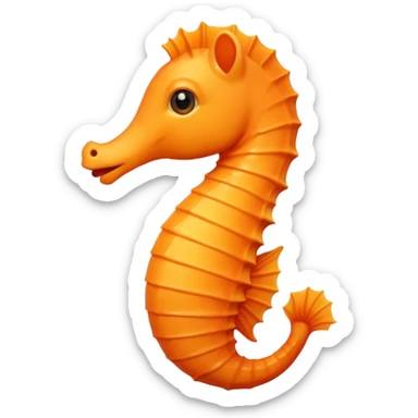 Create a seahorse emoji sticker