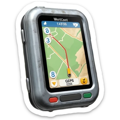 gps locater on west coast nz terrain sticker