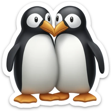 Penguine couple sticker