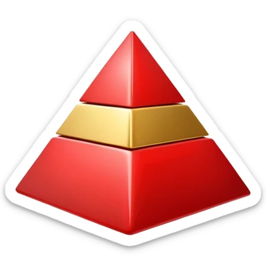do a pyramide like egypte pyramide in apple style sticker