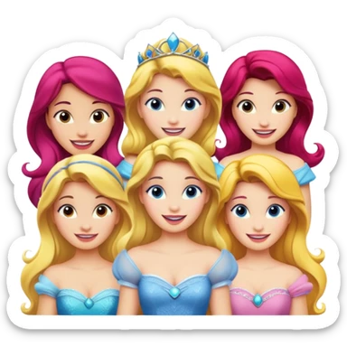 Emoji de  princesas  sticker