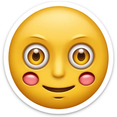 Un emoji normal mordiendose el dedo sticker