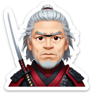 Fierce Samurai sticker