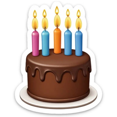 Show the number "42th" Birthday  sticker