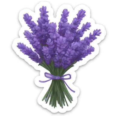 Bouquet of lavender  sticker