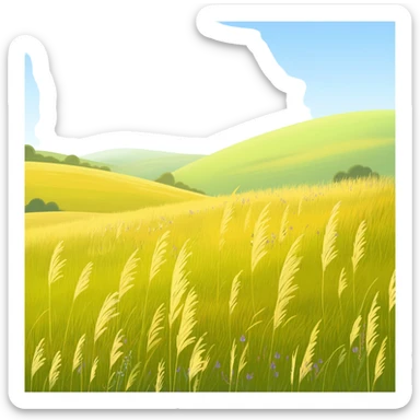 Grassland sticker