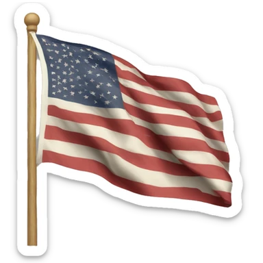 A flag for people love the dollar and want married with sticker