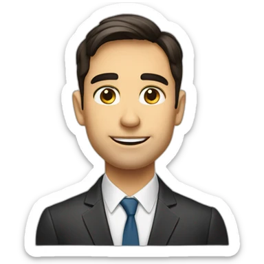 EJECUTIVO JOVEN RUBIO sticker