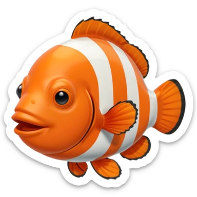 make an emoji about a clown fish sticker