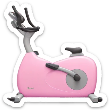 Pink exercise machine  sticker