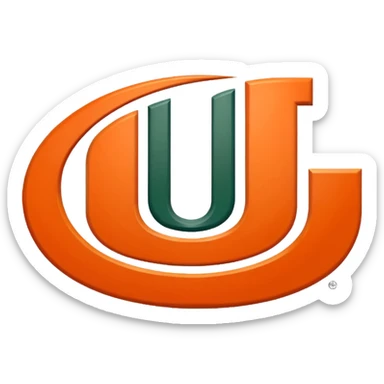 Miami Hurricanes logo clipped with no background sticker