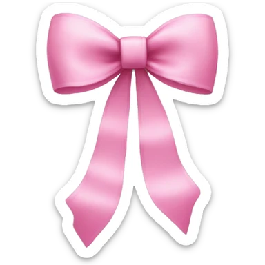 pink bow sticker