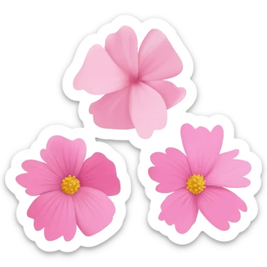 Emoji 3 petites fleur ios 26 esthétique rose girly sticker