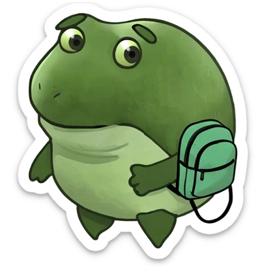 A blob fish mixed with a panda sticker