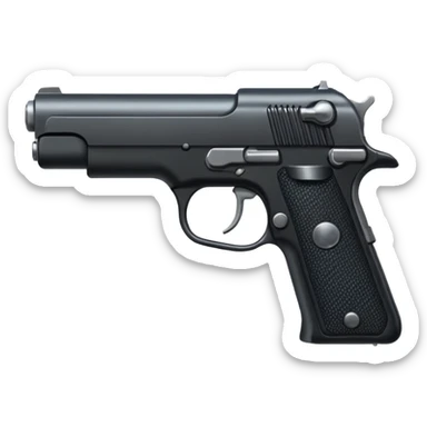 Pistol gun sticker