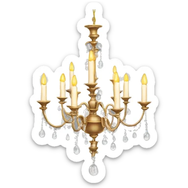 chandelier candles sticker