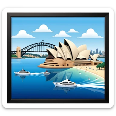 Sydney harbor beautiful pic sticker